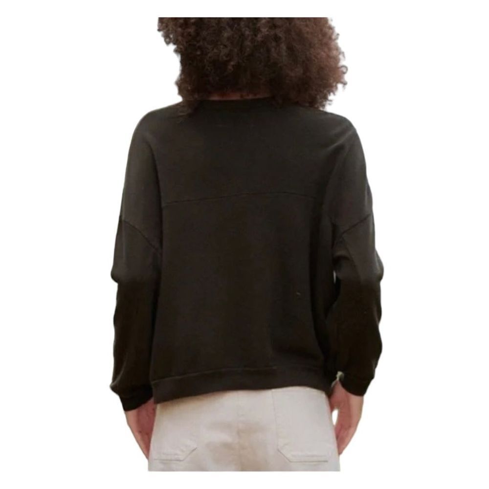 The Great. Long Sleeve The Ruffle Sweatshirt Women’s Black Size  XS - Picture 2 of 9